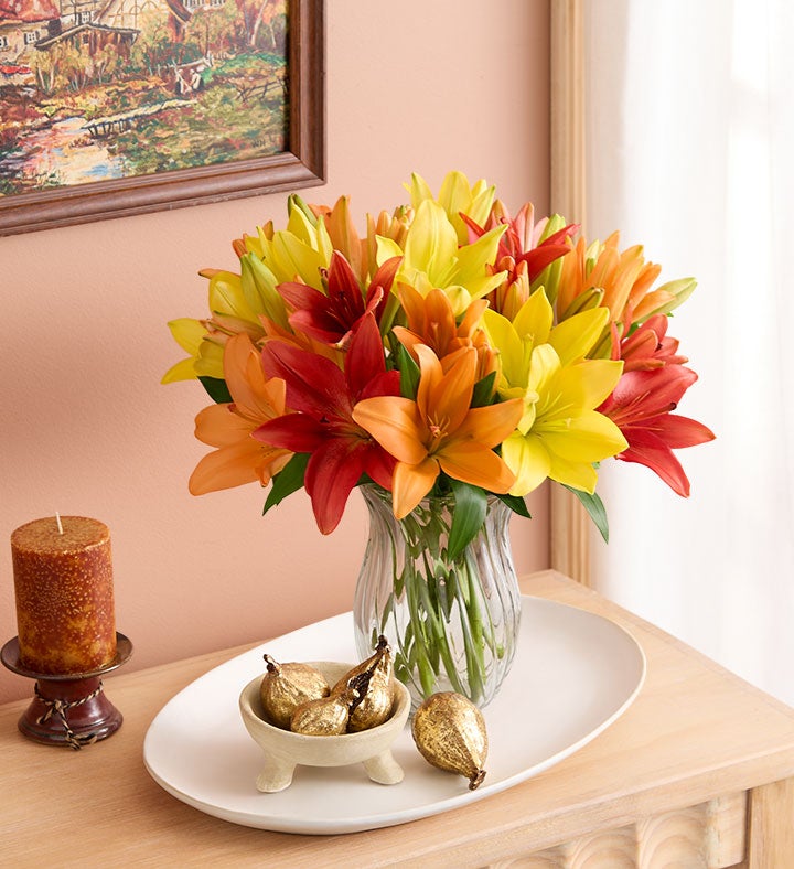 November Sun Lily Bouquet™ + Free Vase