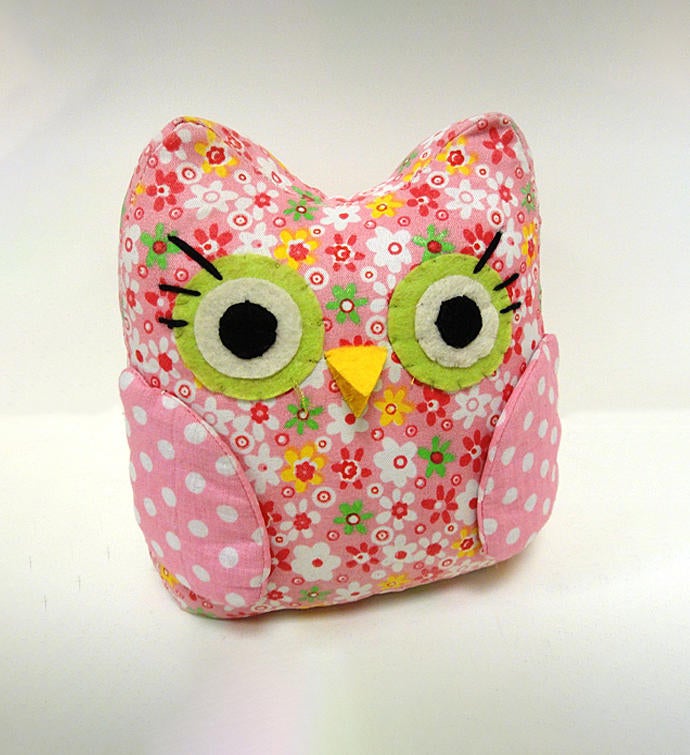 Wise Owl Fabric Bookend