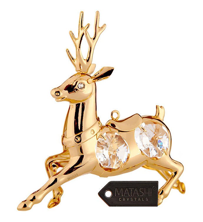 Gold Plated Winter Ornament