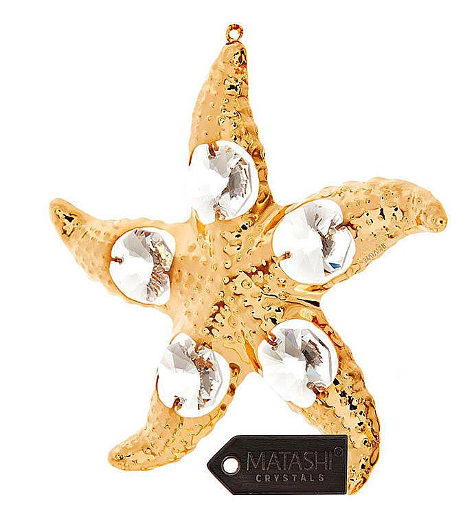 Gold Plated Starfish Ornament