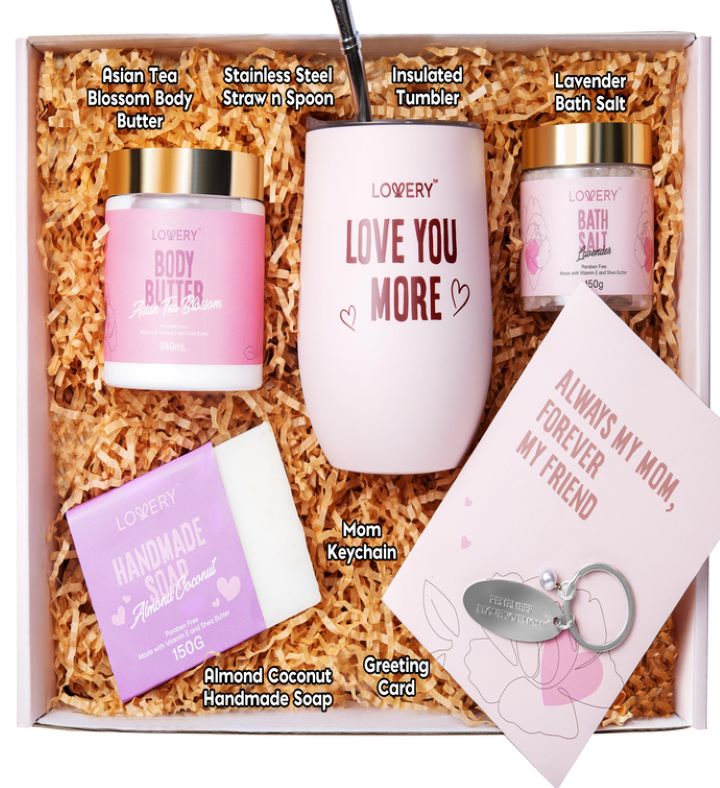 8 Piece Body Care Gift Set for Mom