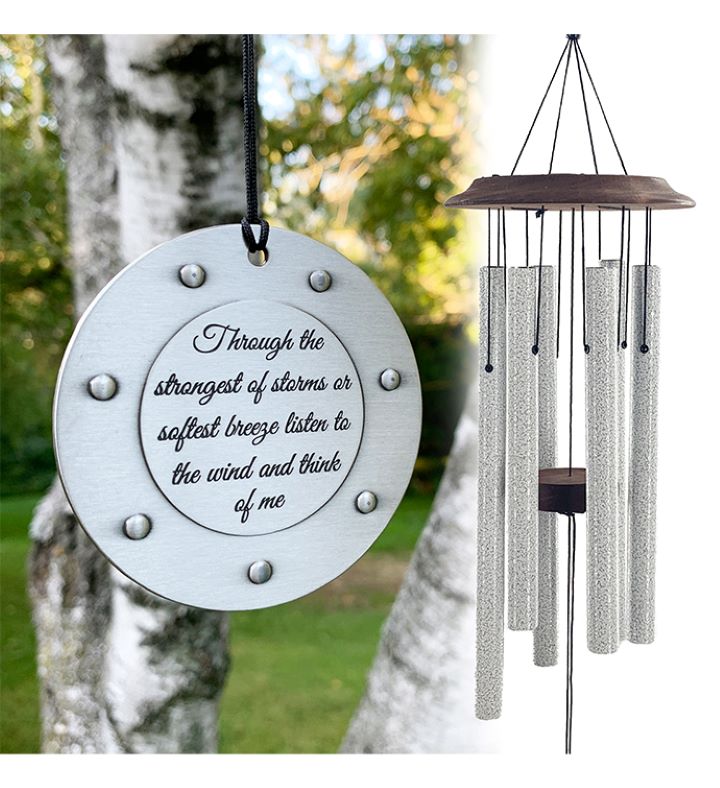 Memorial Windchime Through The Strongest Of Storms