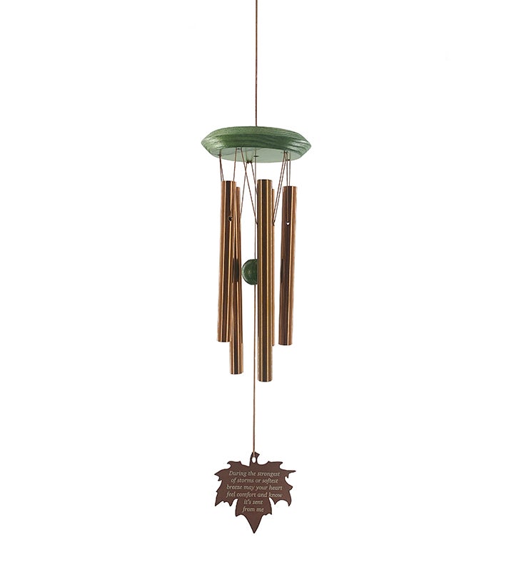 Copper Leaf "May Your Heart Feel Comfort" Wind Chime