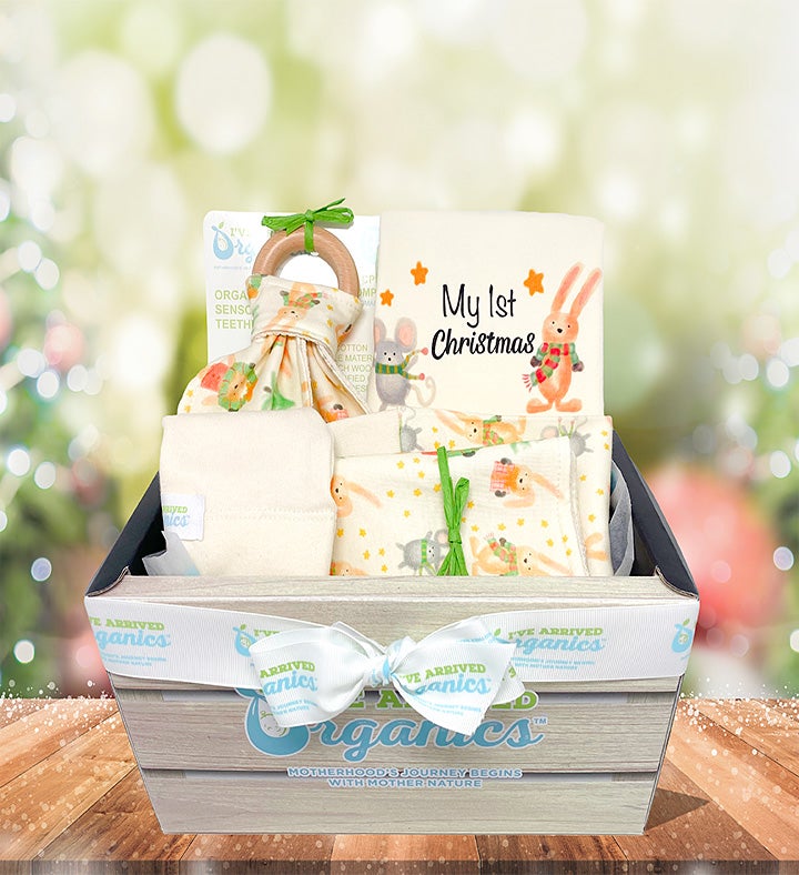 MY 1st CHRISTMAS PERSONALIZED BABY GIFT BASKET