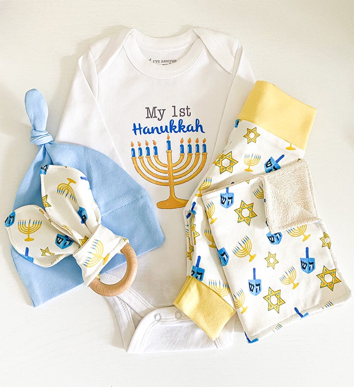 MY 1st HANUKKAH PERSONALIZED BABY GIFT BASKET