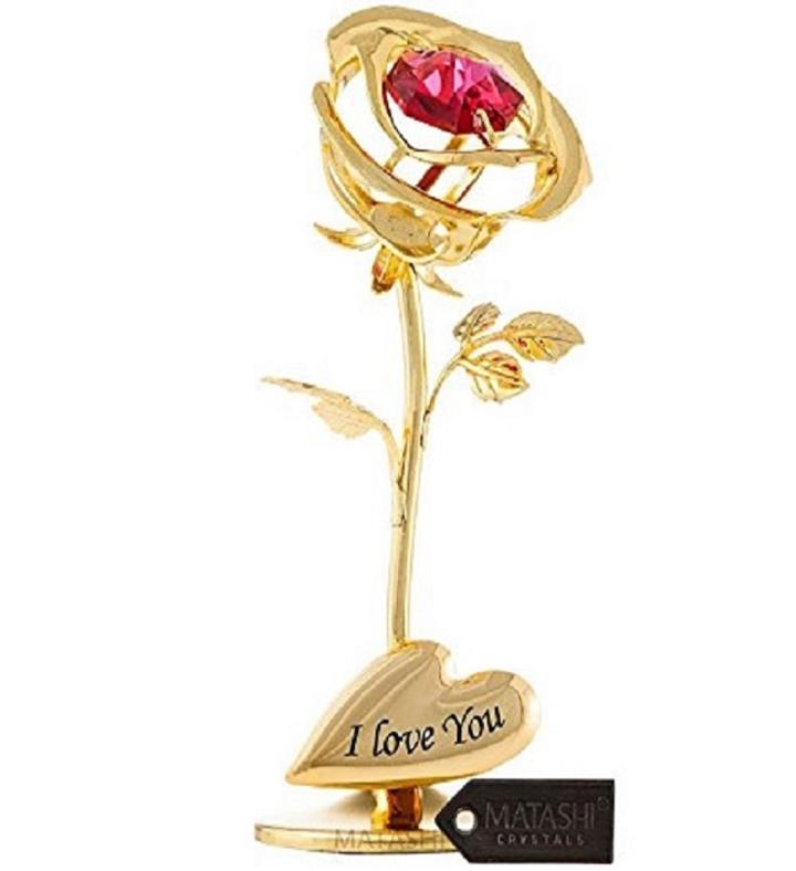 Rose Flower with Red Crystals | 1800Flowers.com