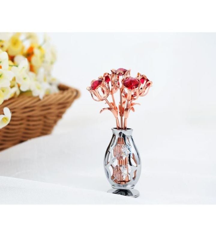 Crystal Bouquet with Vase