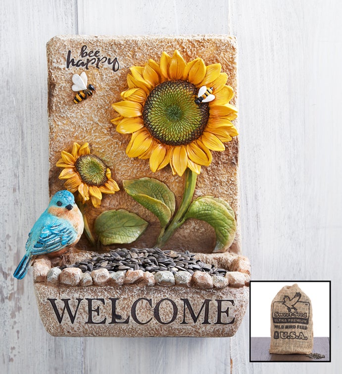 Welcome Birdfeeder​ with Seed