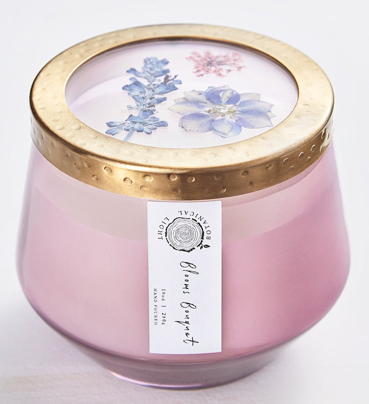 Happiness Blooms Shadow Box and Candle Gift Set