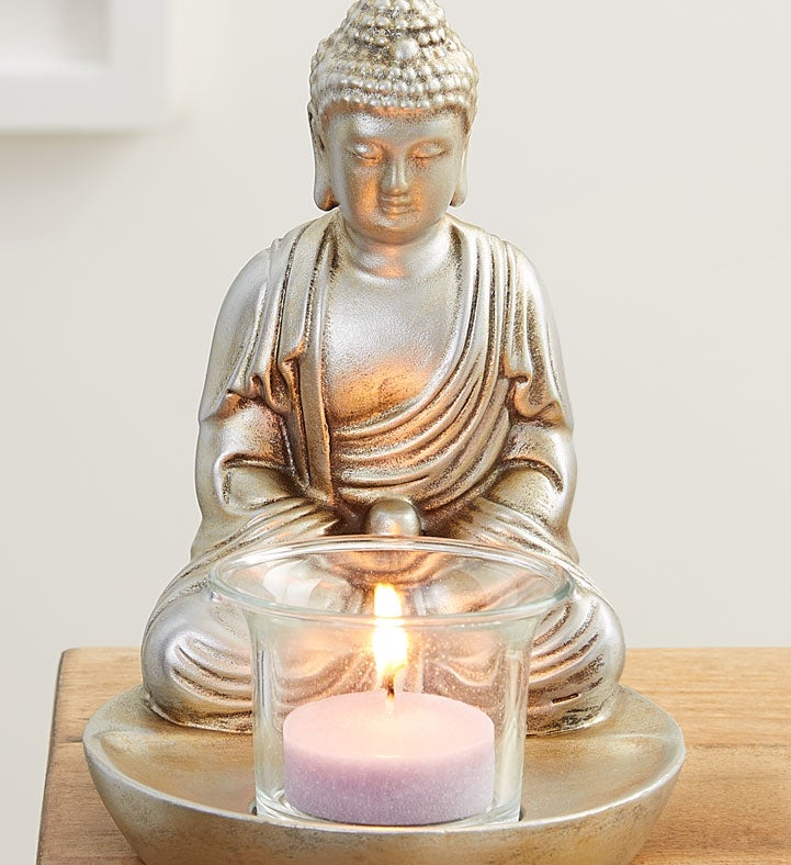 Buddha Tea Light Holder with Tealights