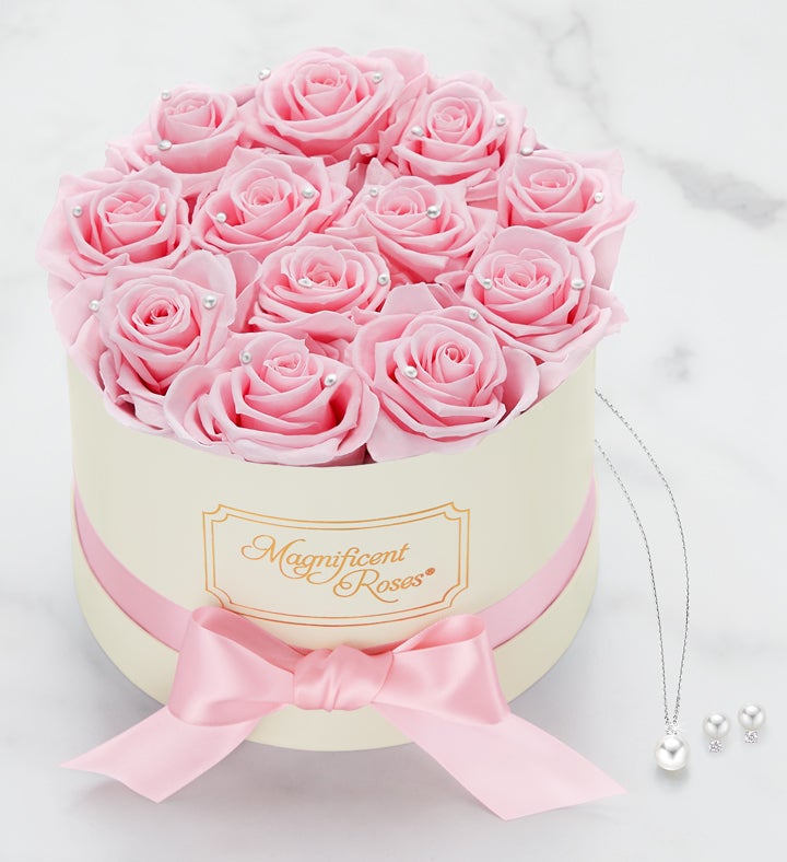 Magnificent Roses® Preserved Pearl Roses