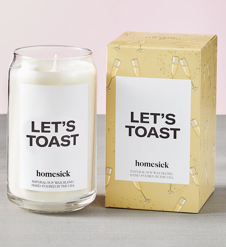 Let’s Toast Candle by Homesick With Sugarfina Gummies