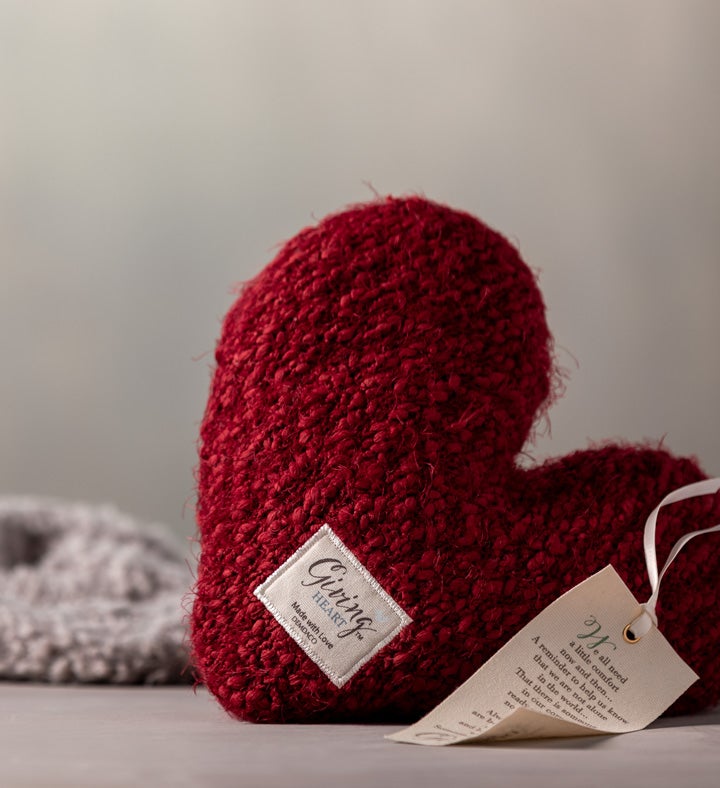 The Giving Heart Pillow and Necklace