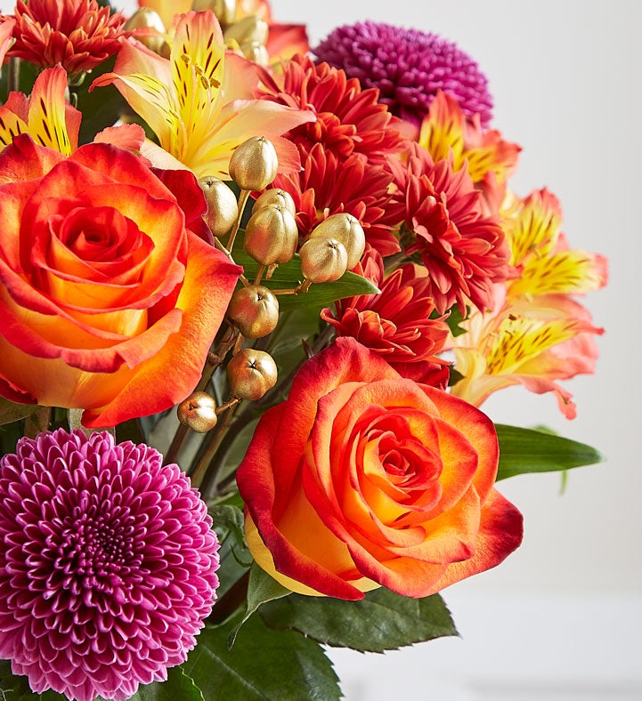 Autumn Sunset Bouquet + Free Vase