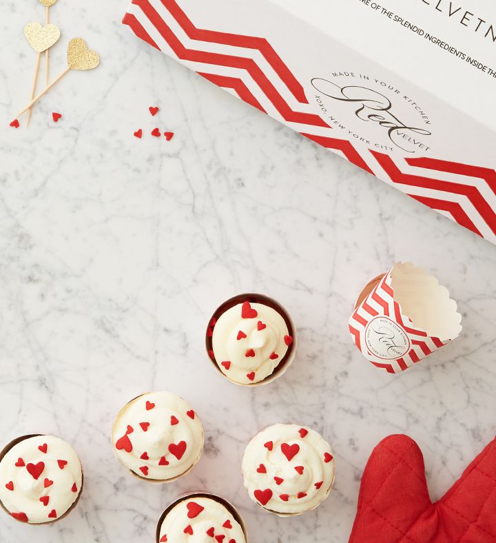 Valentine's Day Red Velvet Cupcakes DIY Baking Kit