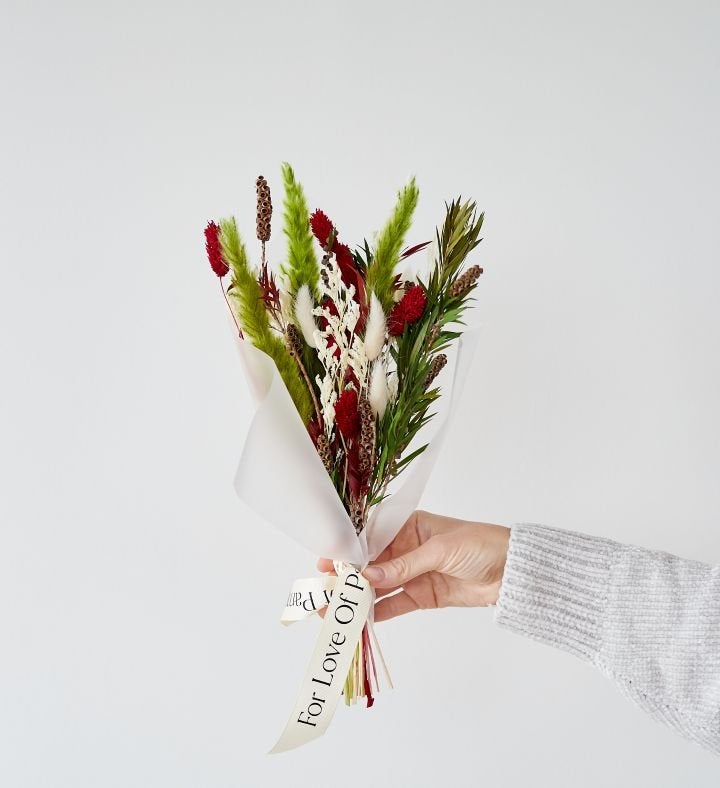 Dried Floral Petite Christmas Bouquet