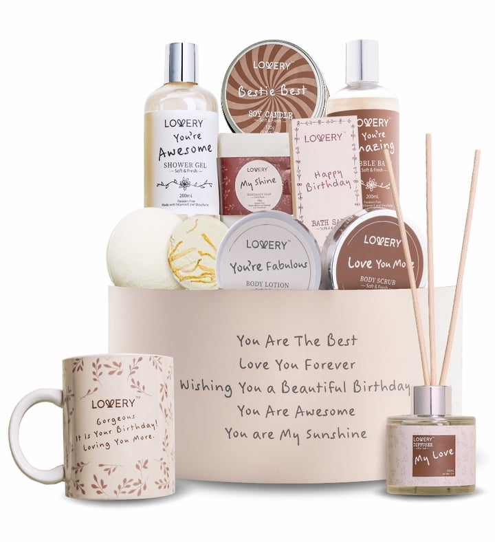 Birthday Gift Basket   15Pc Coconut Home Spa Set