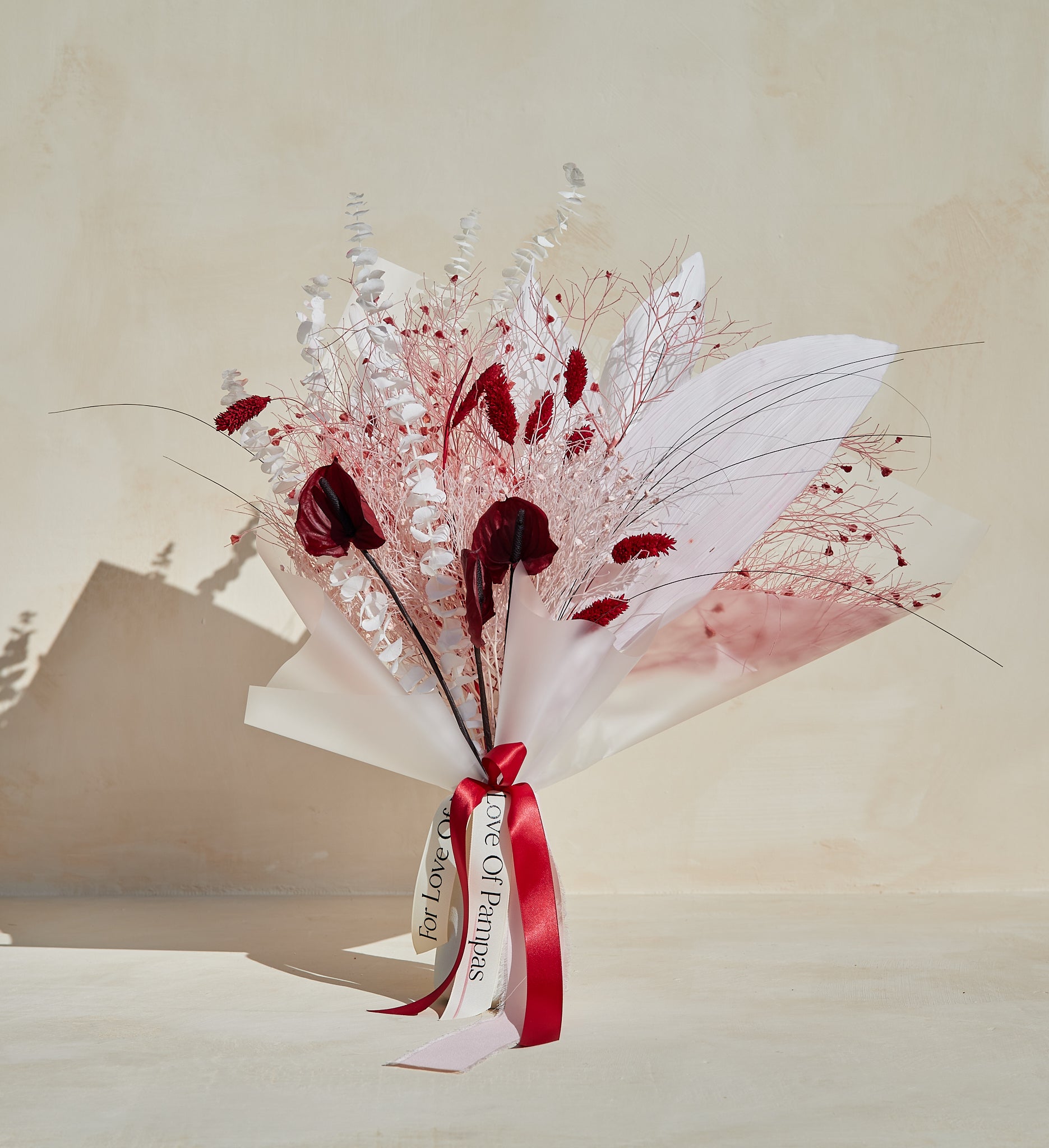 Valentine's Day Dried Floral Bouquet - Luxe