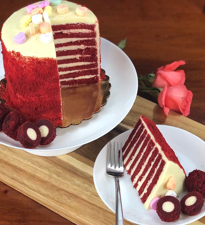 Red Velvet Valentine's Day Smith Island Cake