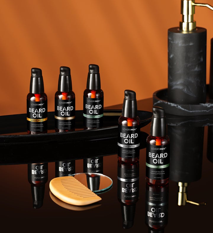 Beard Oil Grooming Gift Set - 5pc Beard Softener