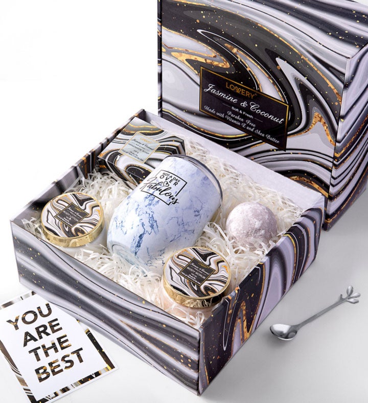 Handmade Spa Gift Box   Wine Tumbler Care Package