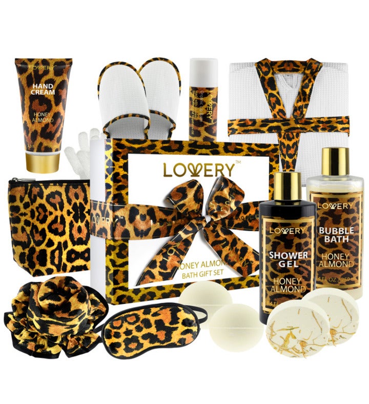 Home Spa Kit With Honey Almond Scent   17pcs Set