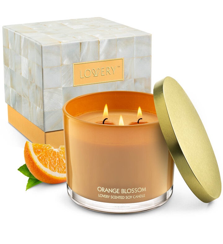 Orange Blossom Candle Gift Set, 13oz