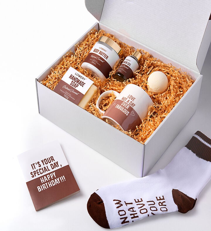 Happy Birthday Gift Box   9 Pc Spa Kit