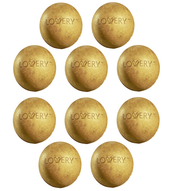 Gold Bath Bombs Stocking Suffer   10pc