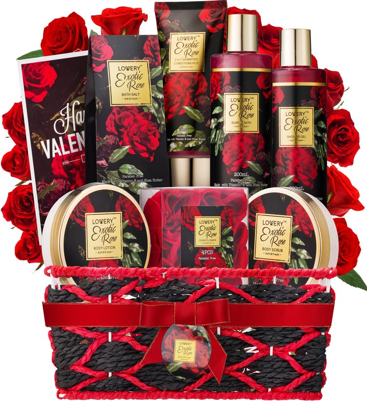 Exotic Rose Spa Set  13pc Self Care Bath Set