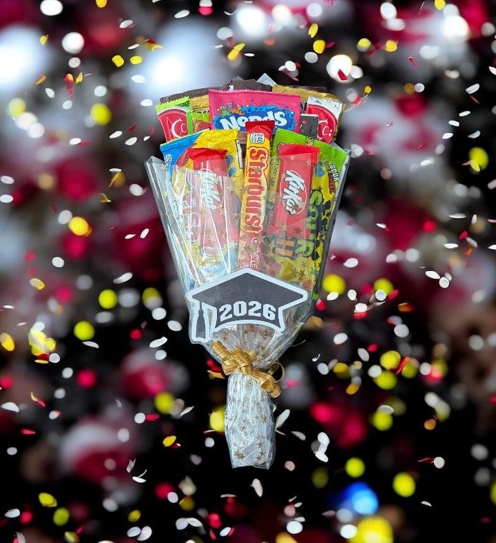 Graduation Candy Bouquet - Chocolate & Candy Mix