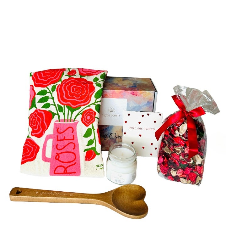 Valentine's Day Roses Spa Gift Box