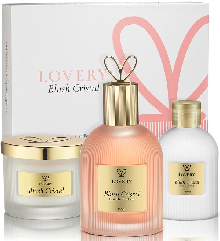 Lovery 4 Pc. Limited Edition Blush Cristal Beauty Body Care Gift Set"