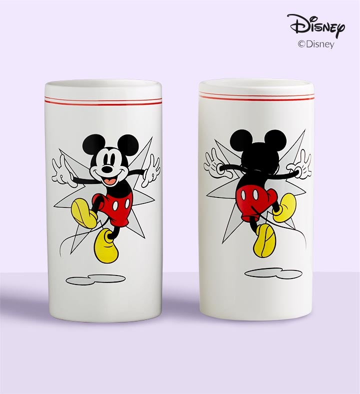 Disney Mickey Mouse Vase with Rose & Peruvian Lily Bouquet