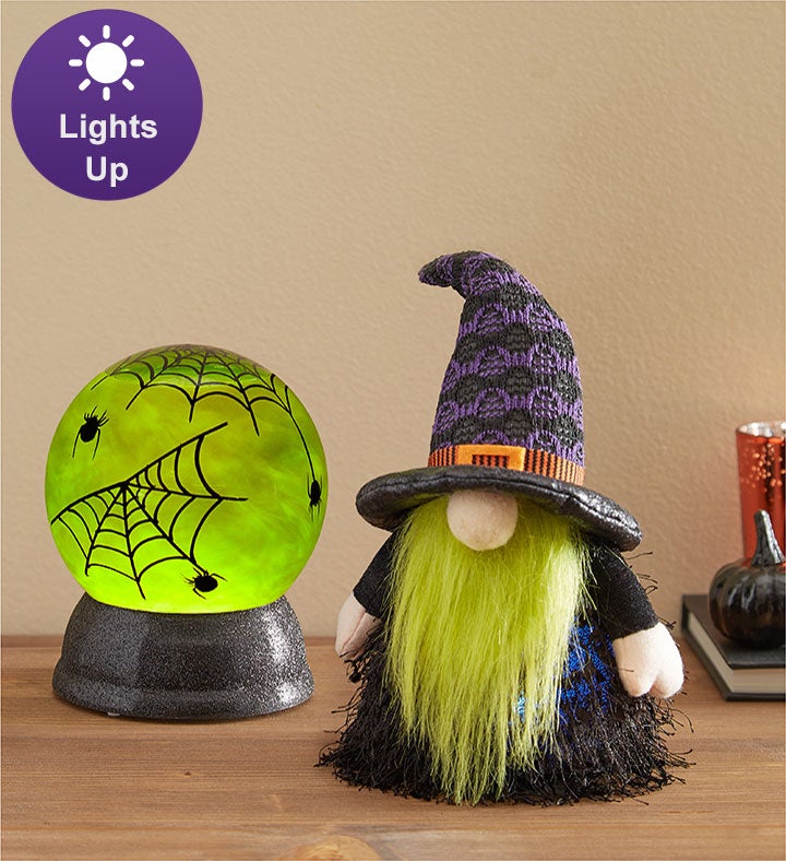 Spells & Spiderwebs Halloween Gnome