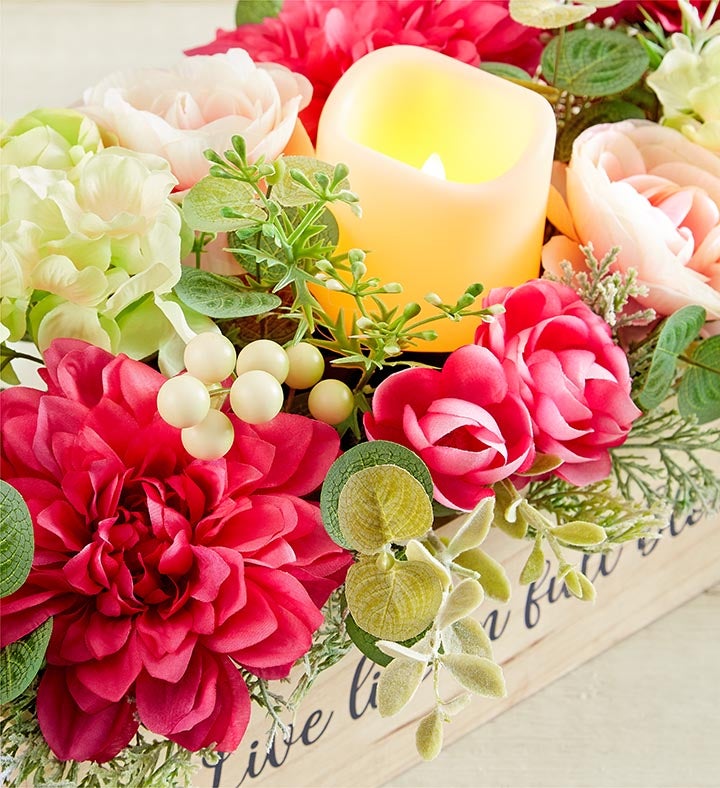 Live Life In Full Bloom Dahlia Centerpiece