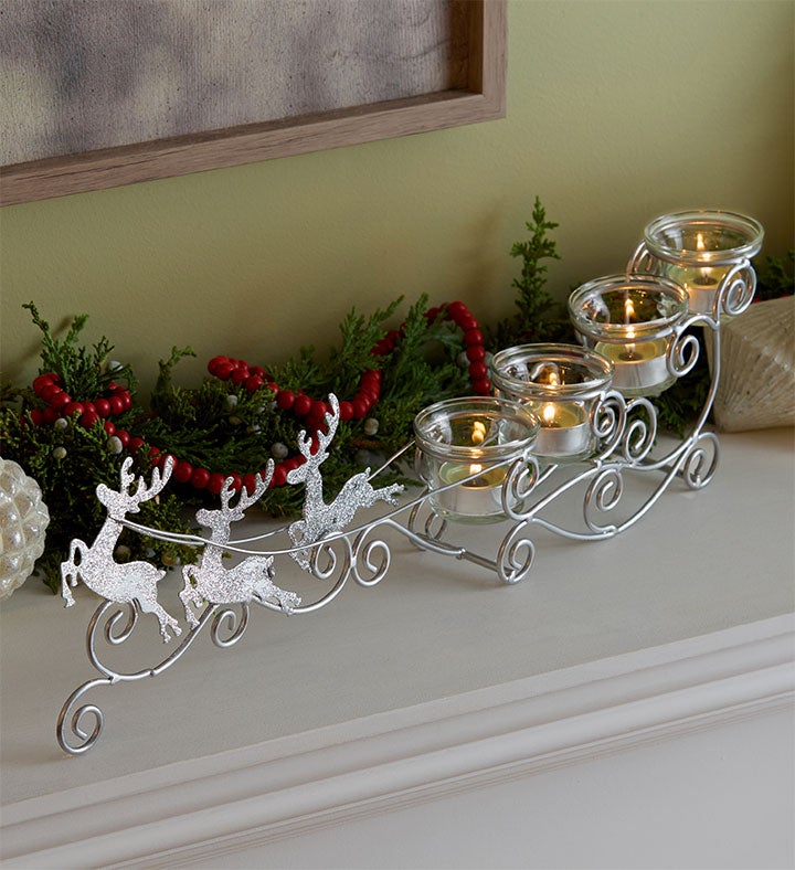 Sparkling Reindeer Sleigh with Yankee Candle®