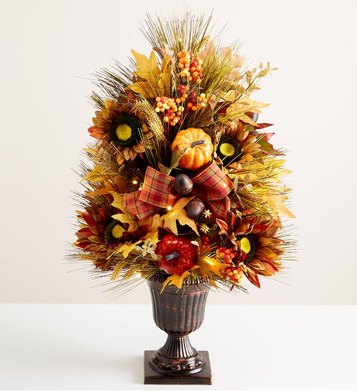 Autumn Foliage Tree With Lights - 27"