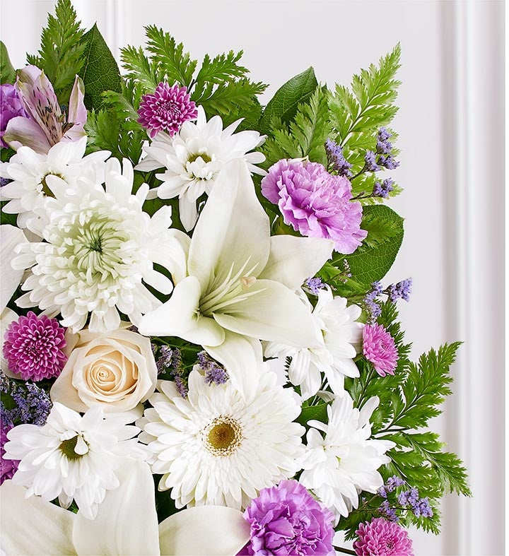 Sentimental Solace Wreath™ - Lavender & White
