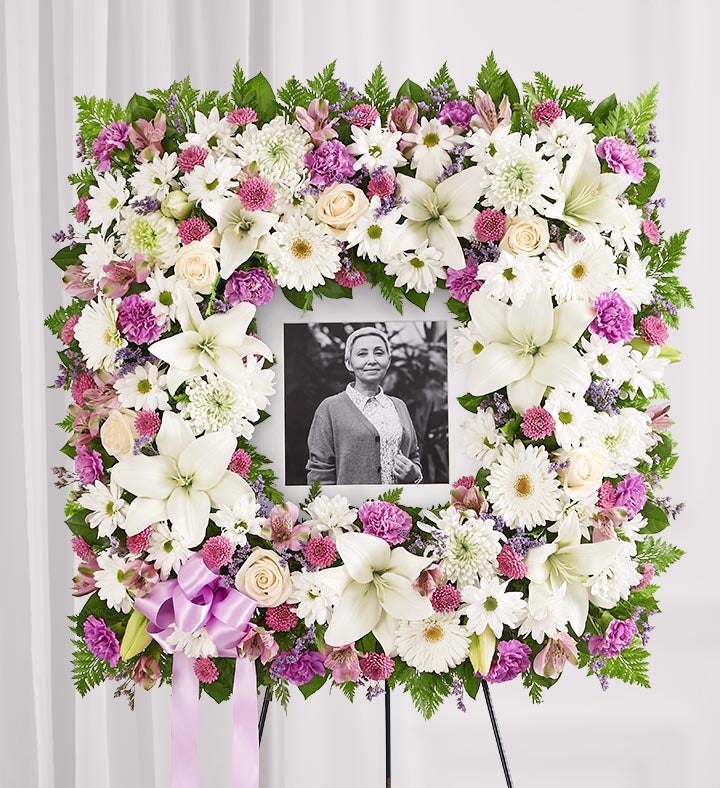 Sentimental Solace Wreath™   Lavender & White