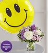 Lovely Lavender Medley™ with Jumbo Smile Balloon