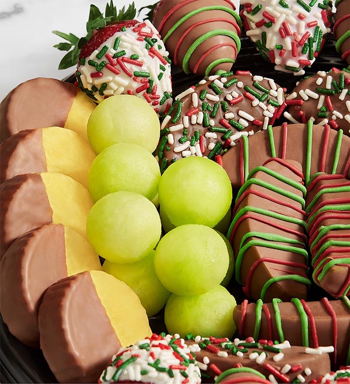 Holiday Dipped Fruit Platter