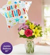 Fields of Europe® for Spring with Jumbo Birthday Balloon