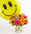 Floral Embrace™ with Jumbo Smile Balloon