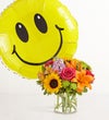 Floral Embrace™ with Jumbo Smile Balloon