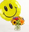 Floral Embrace™ with Jumbo Smile Balloon