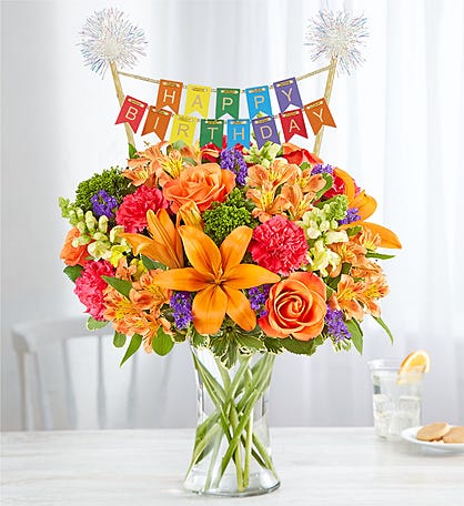 Air-Rangement® - Birthday Mylar Balloons from 1-800-FLOWERS.COM