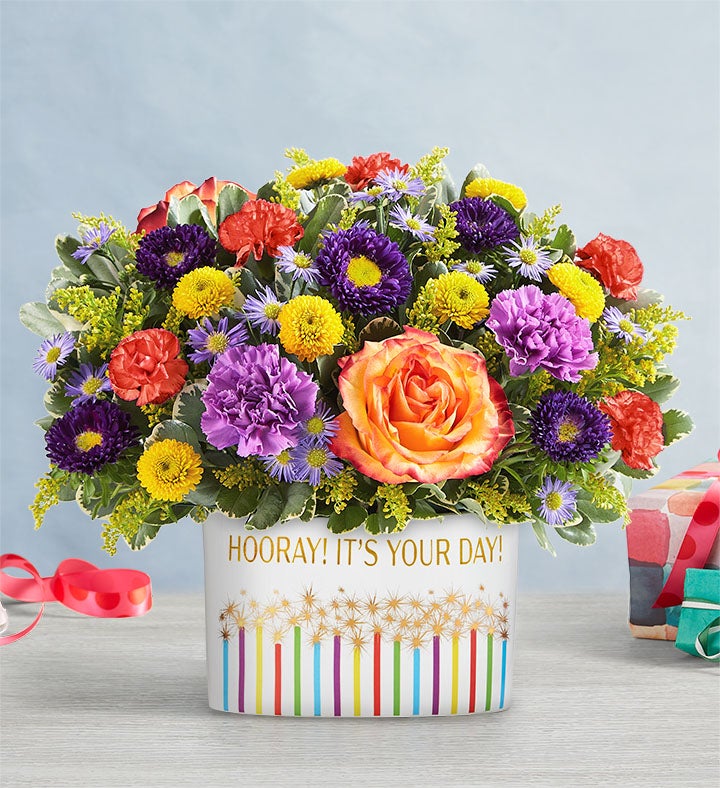 Vibrant Floral Medley Large | 1-800-Flowers Flowers Delivery | 191313L