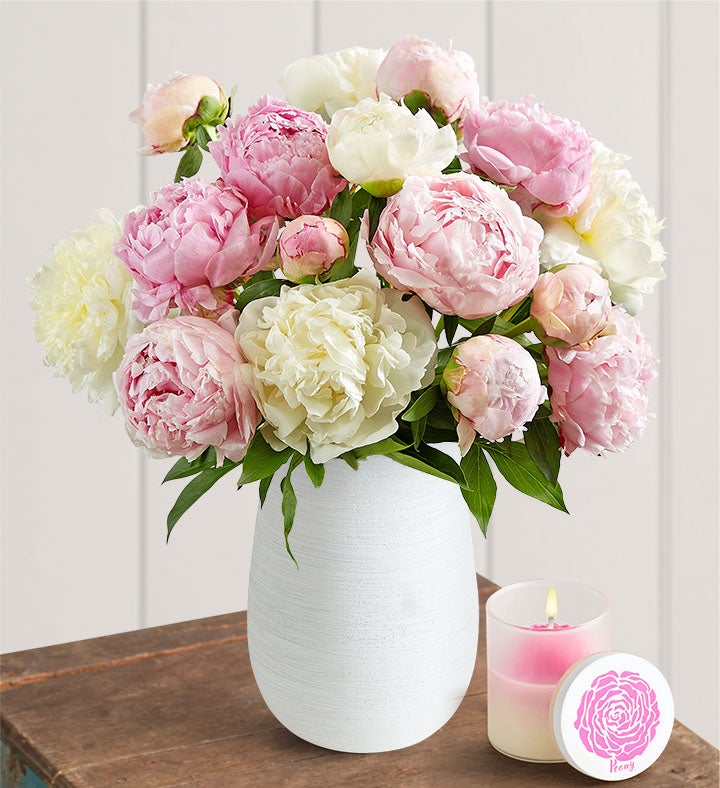 Pink & White Peony Bouquet