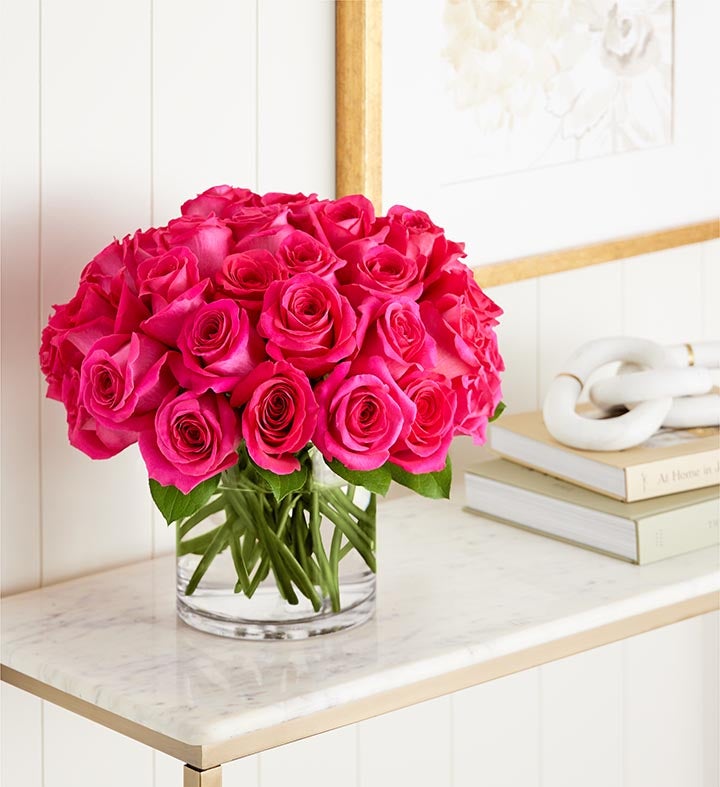 Contemporary Hot Pink Roses